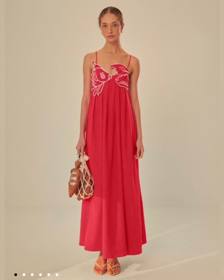 Red Koi Fish Top Dress - Image 1