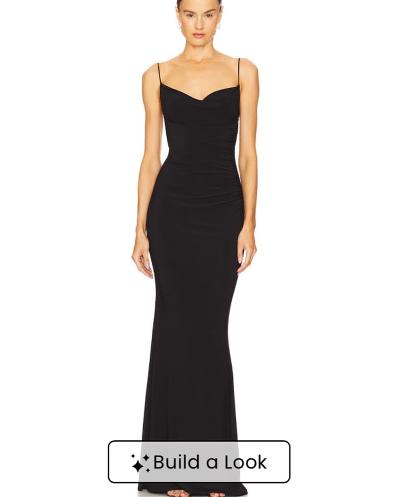 Katie May Surreal Gown In Black - Image 1