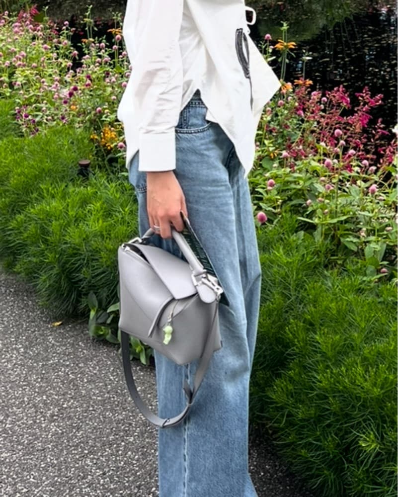 loewe puzzle edge - grey grain leather - Image 3