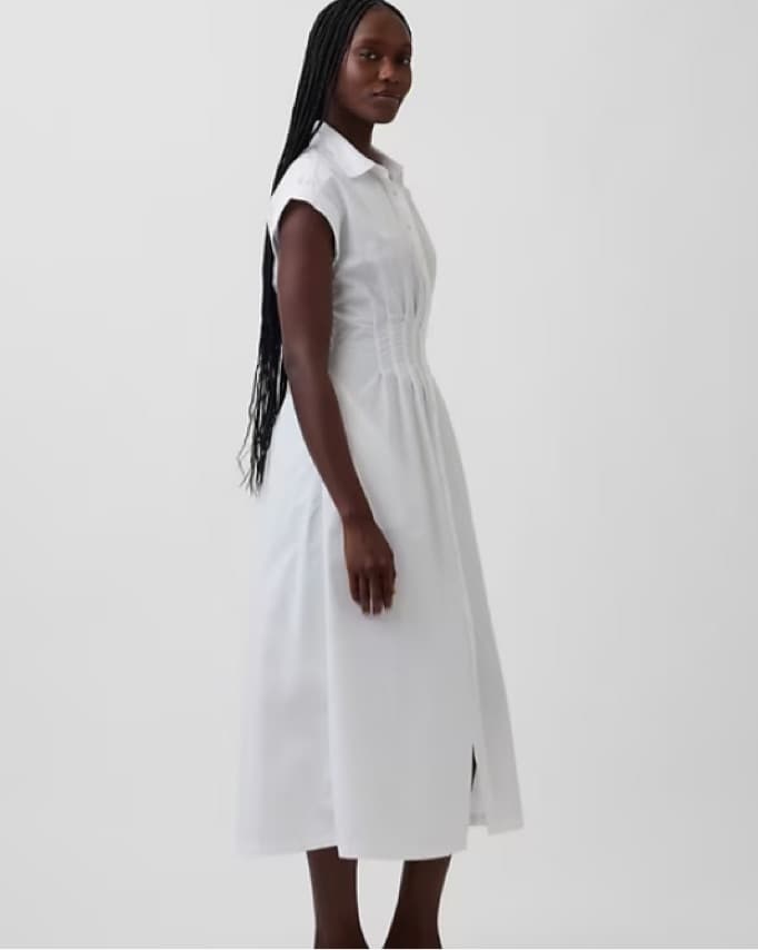 RL White Button Down Dress - Image 3