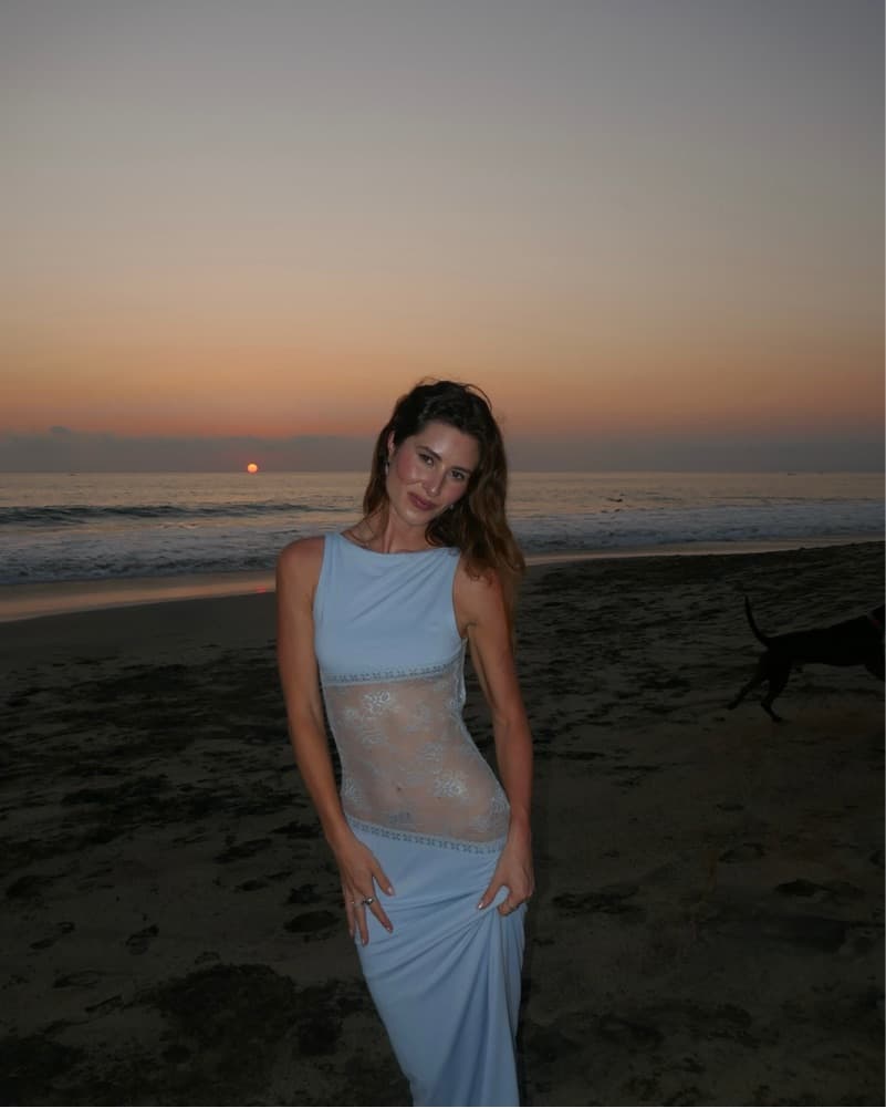 Peppermayo Light Blue Maxi Dress - Image 6