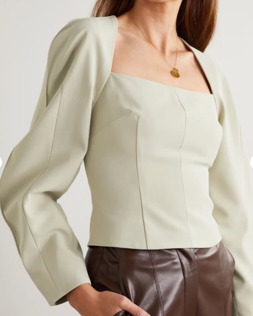 Nanushka Long Sleeve Cady Top - Image 1