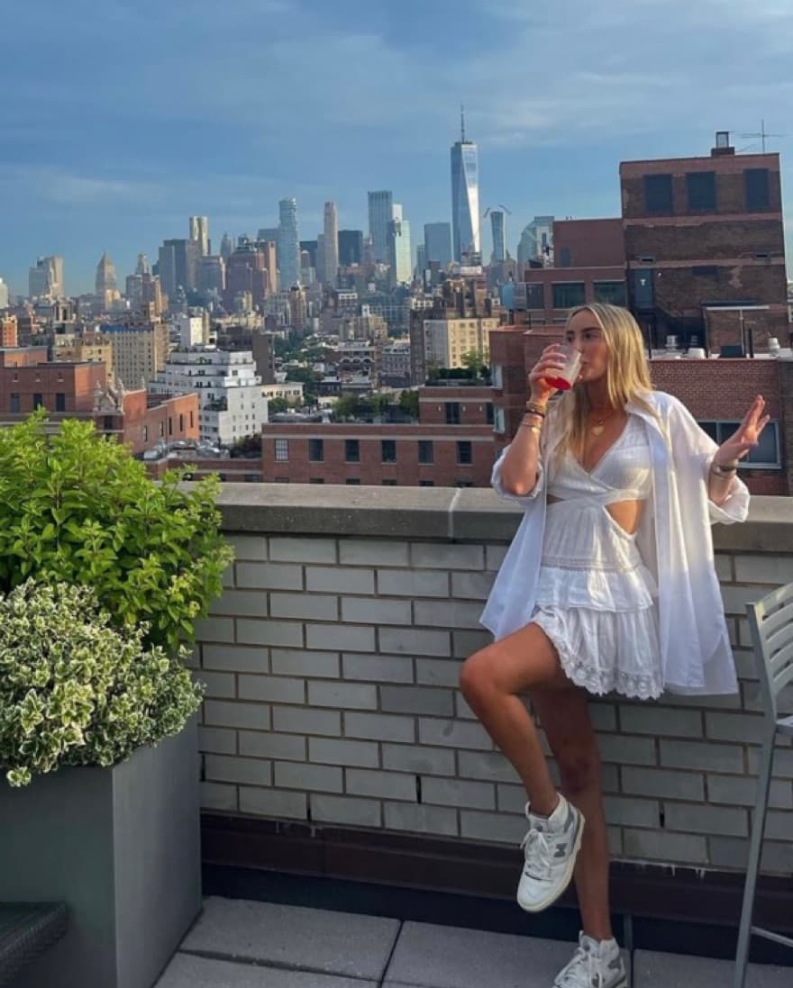 LoveShackFancy White Cutout Dress  - Image 2