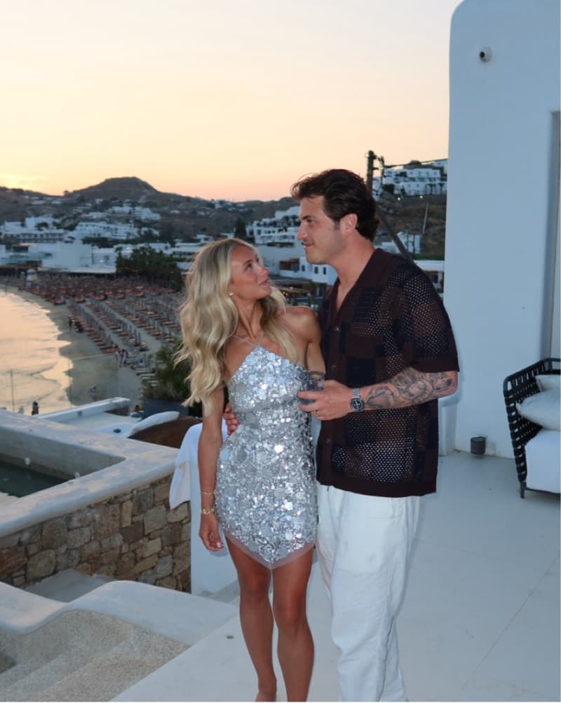 Quinn Embellished Mini Dress In Silver  - Image 3