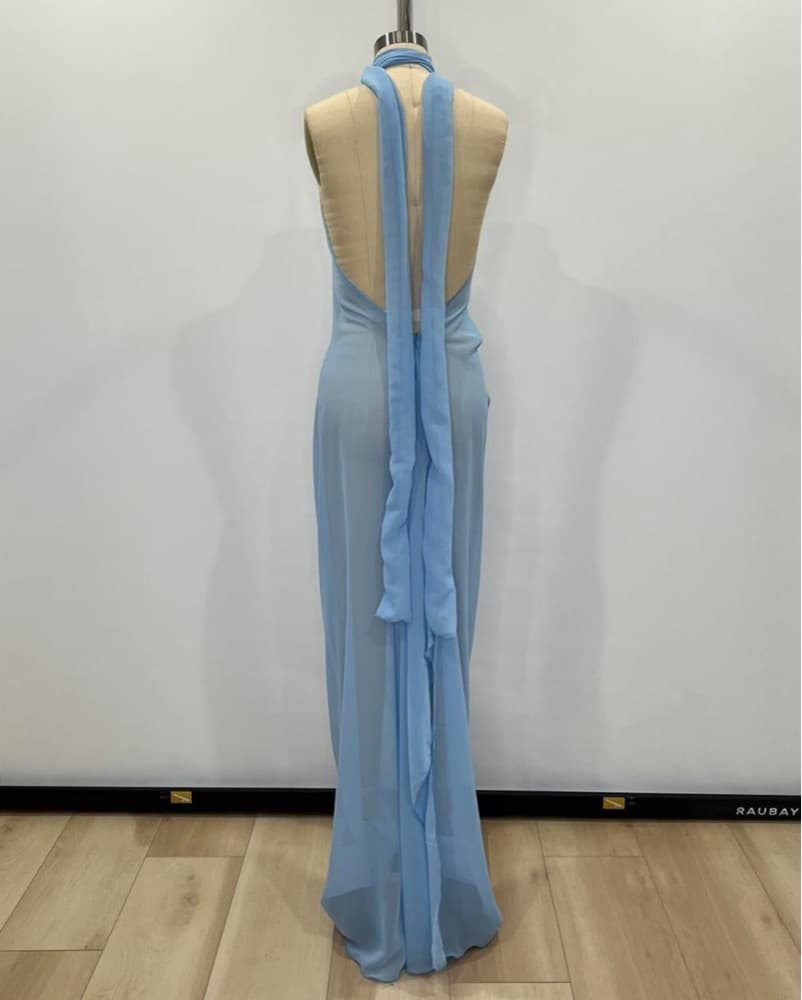 Sheer Blue Dress - Image 5