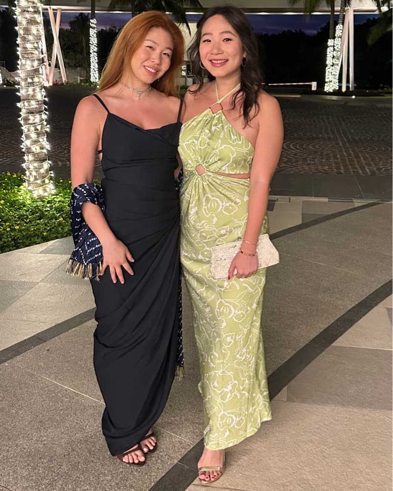 Green Halter Cutout Satin Dress - Image 2