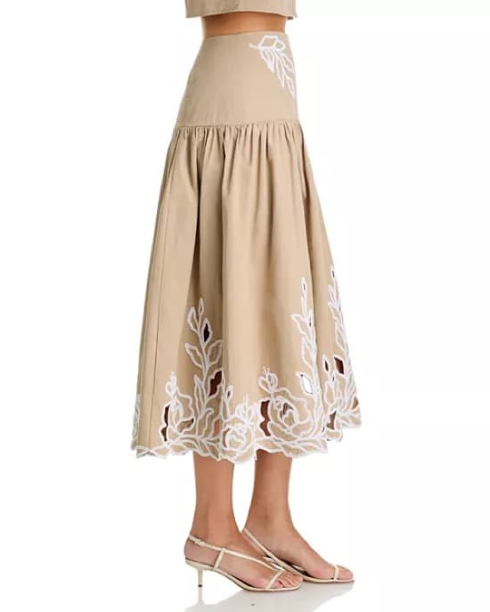 Cinq A Sept Trailing Peonies Skirt  - Image 2