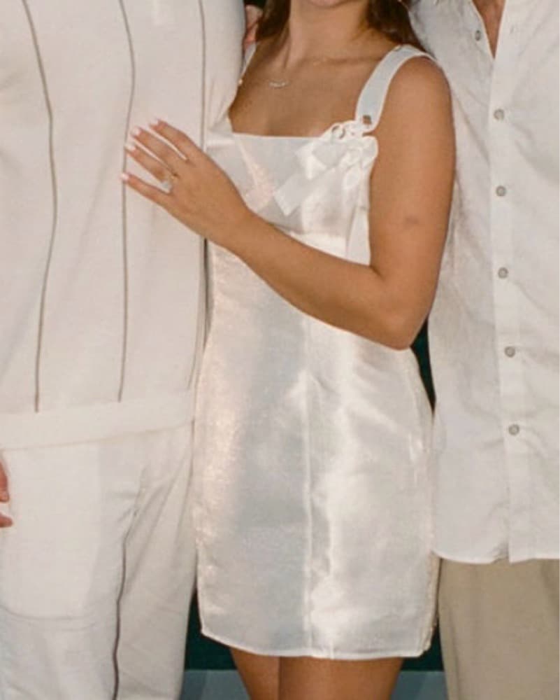 Lulus White Bow Tie Dress - Image 4