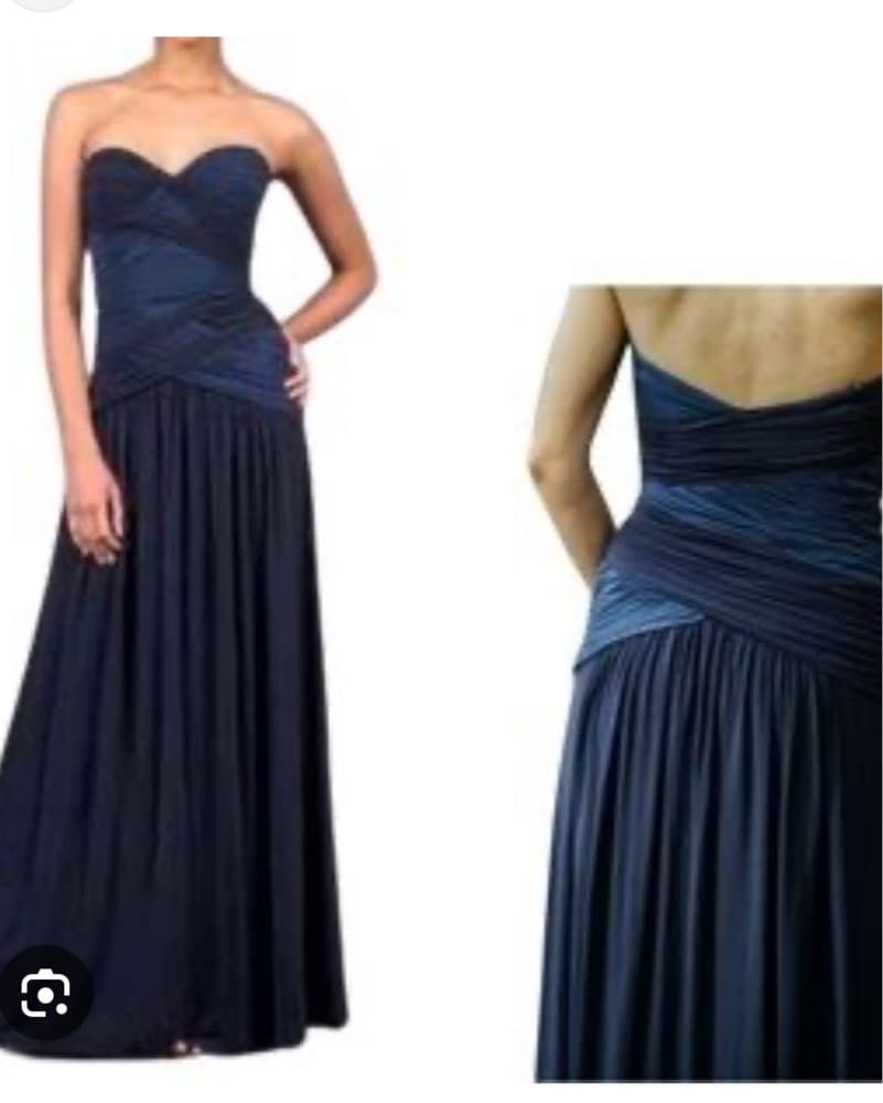BCBG strappless navy dress - Image 2