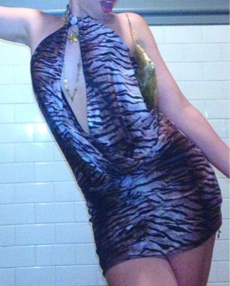 Superdown Tiger Cowl Neck Mini Dress - Image 2