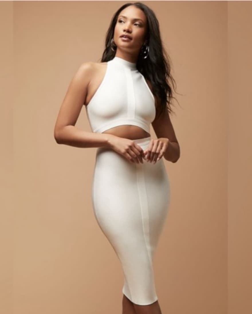 Herve Leger X F21 Cutout Bandage Dress - Image 1