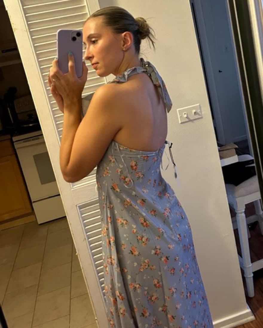 We Wore What Ruffle Floral Maxi Dress - Image 4