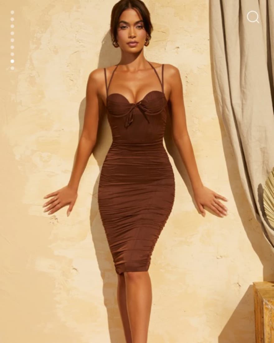 Oh Polly Brown Dress  - Image 2