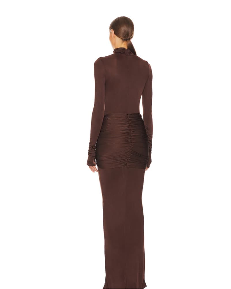 Helsa Slinky Jersey Sarong Maxi Dress - Image 2