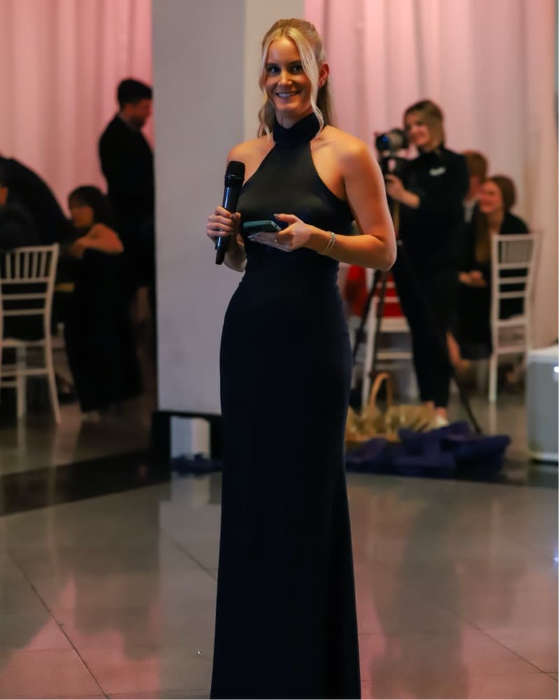 Cinq A Sept Alexandra Gown Navy - Image 3