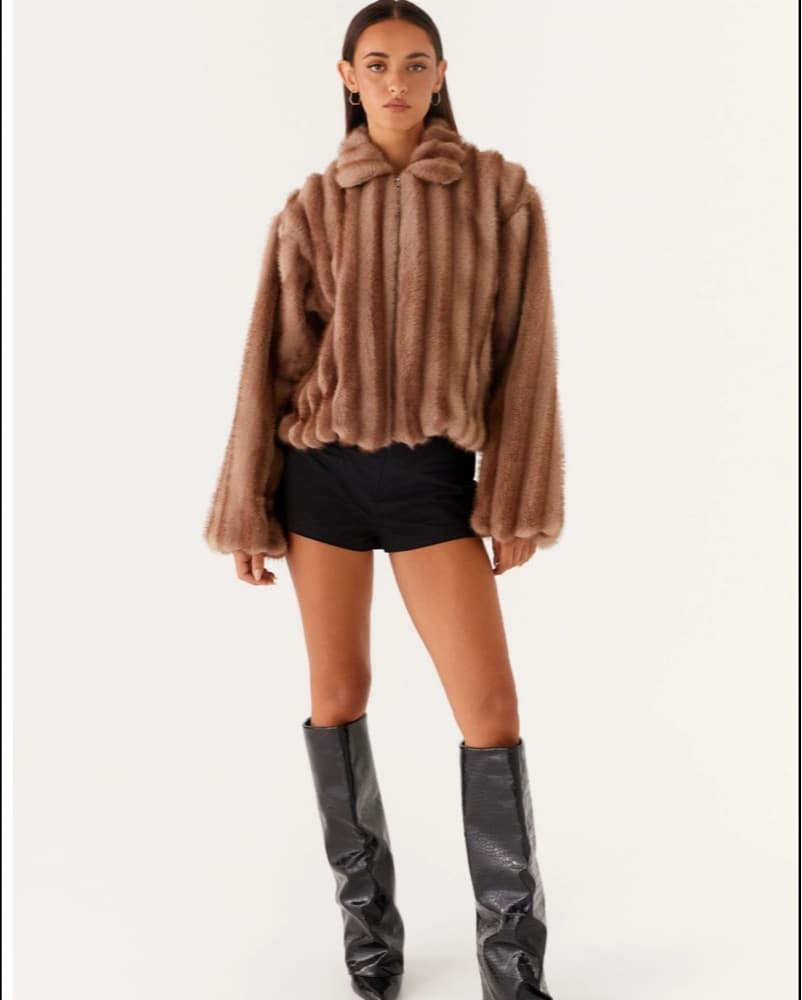 Faux Fur Jacket - Image 1