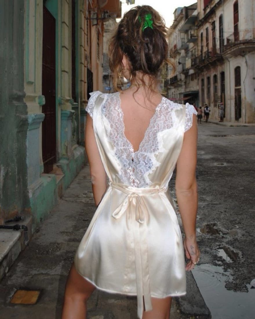 Rosemilk Bonita Dress—Cream  - Image 2