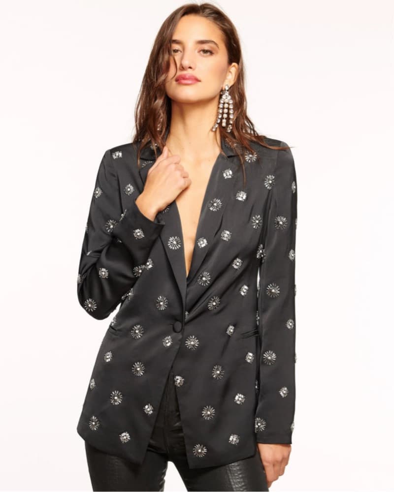 Embellished Floral Blazer - Image 2