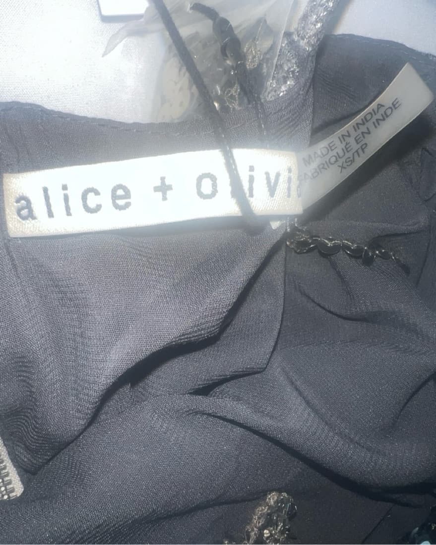 Alice and Olivia Chi Sequined Fringe Top - Image 4