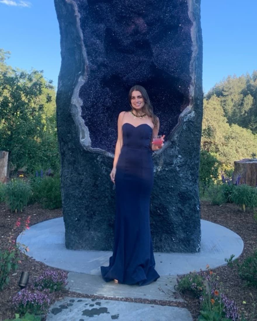 Navy Blue Gown - Image 1