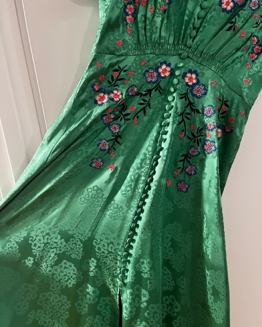 Never Worn Saloni Silk Dress - Image 2