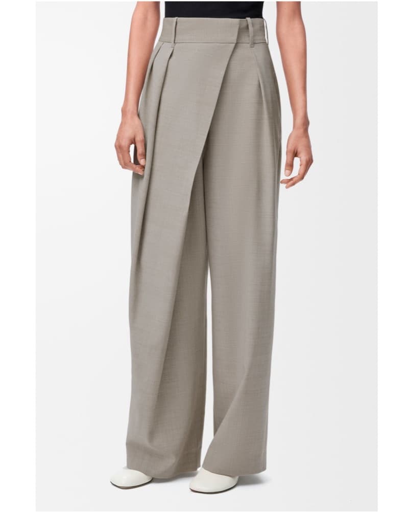 Loewe Pleaded Wrap Trousers - Image 1