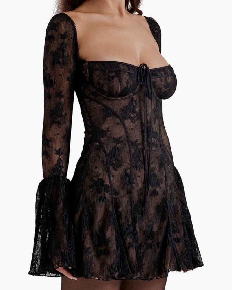 Analissa Long Sleeve Lace Dress - Image 3