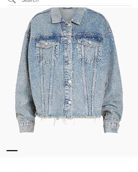 Allsaints Embellished Denim Jacket - Image 1