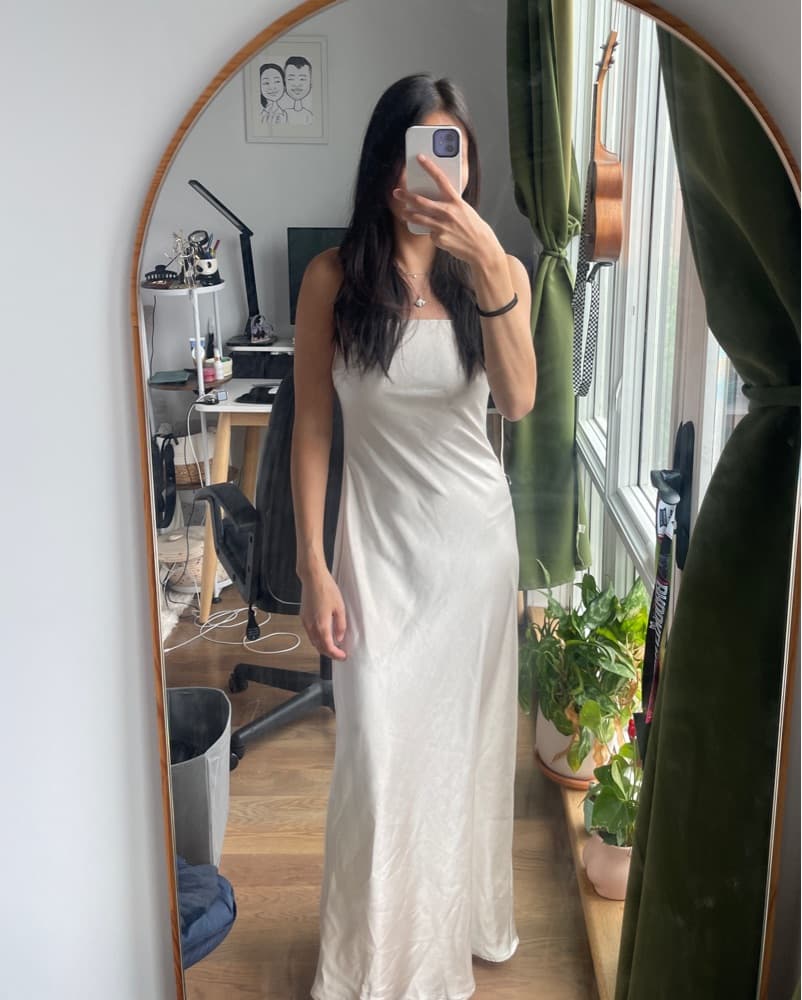 Dynamite Satin Maxi Dress - Image 1
