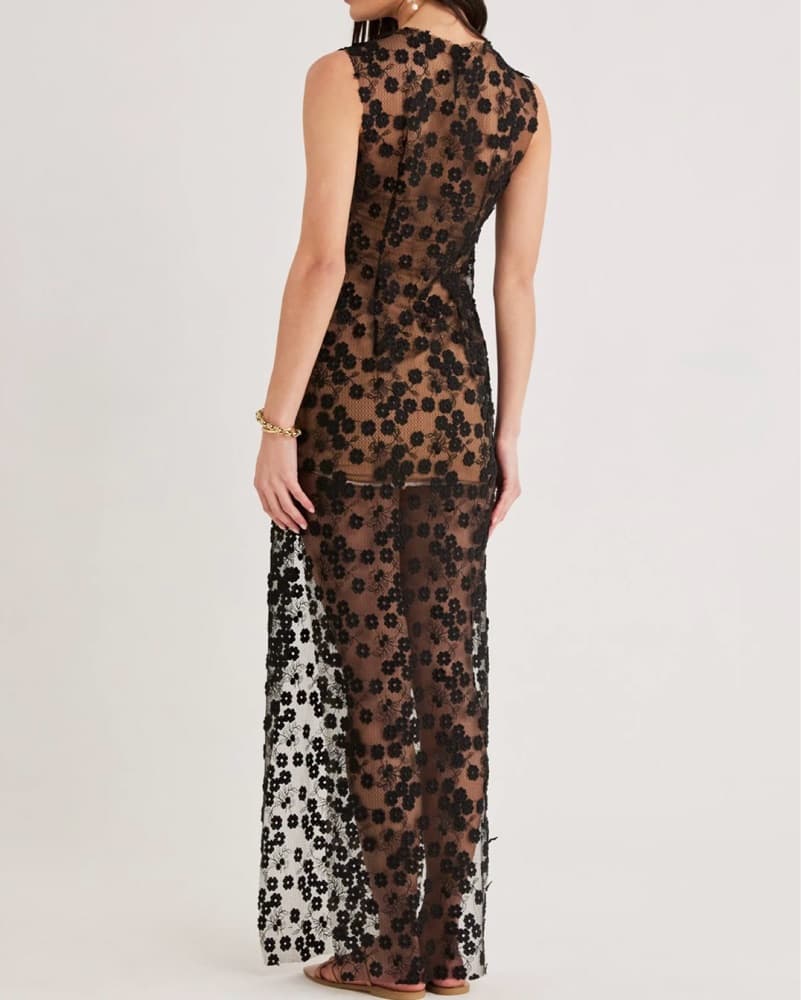 RUMER Rosella Dress in Black - Image 3