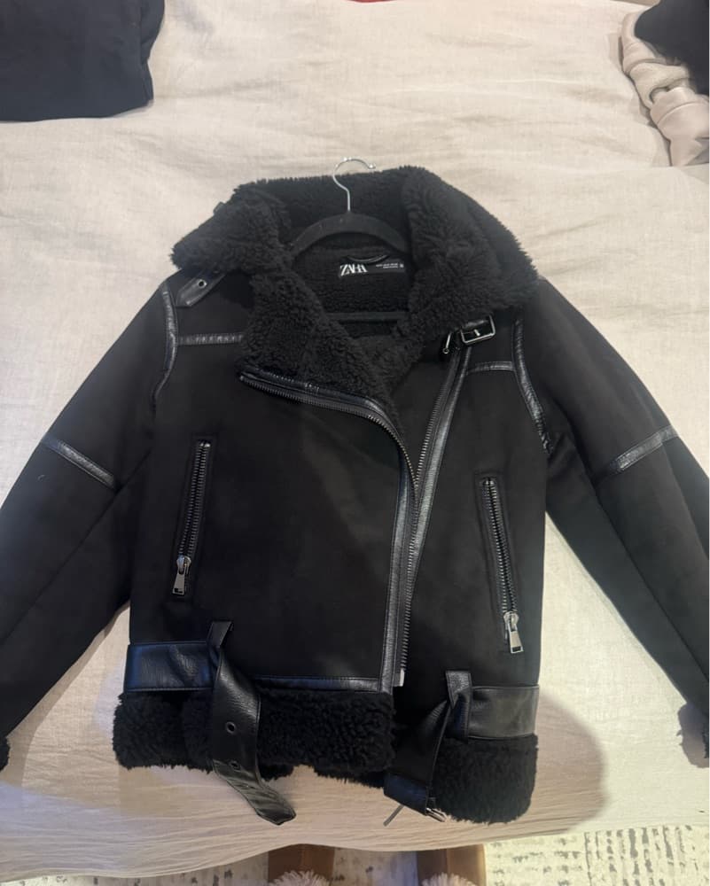 Zara aviator Moto Jacket Oversized - Image 2