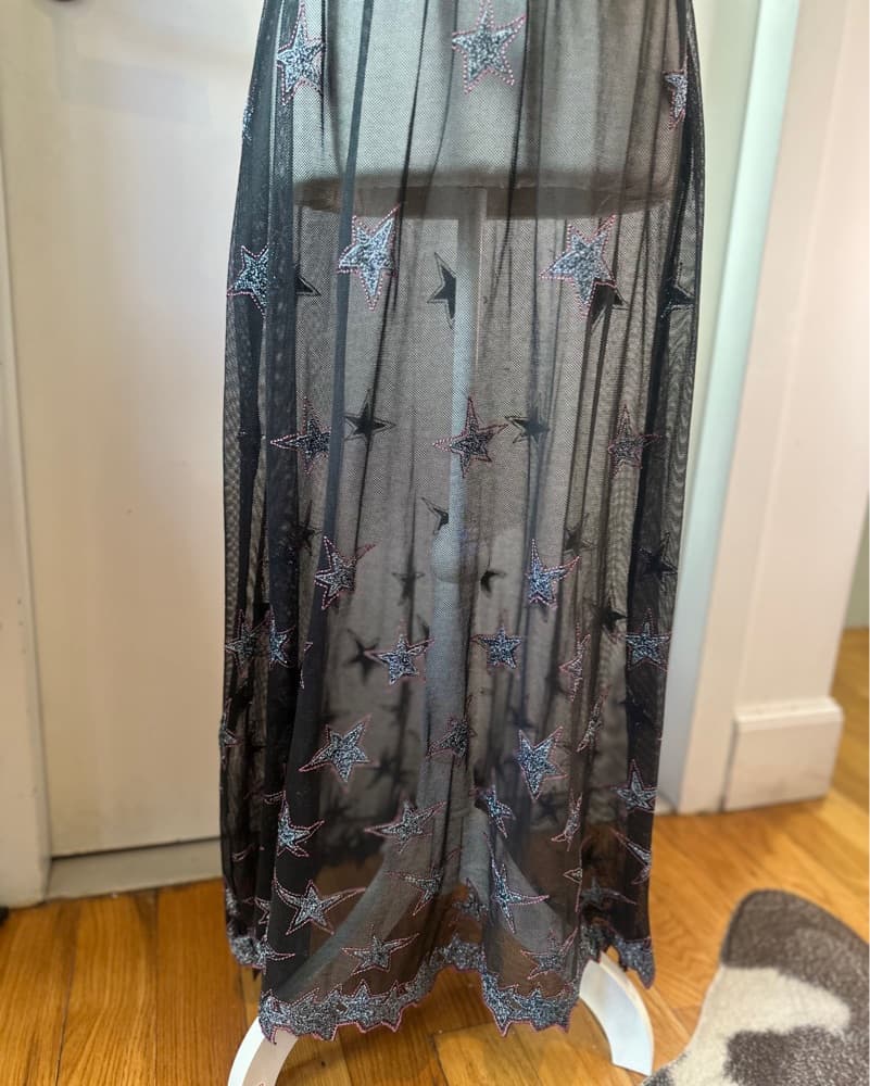Fleur Du mal Star-Studded Mesh Dress - Image 4