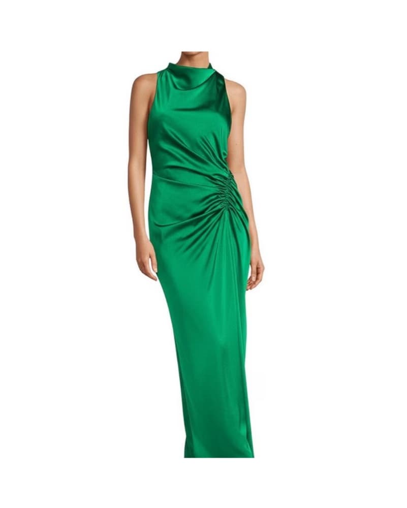 Antonio Melani Emerand Green Satin Dress - Image 3