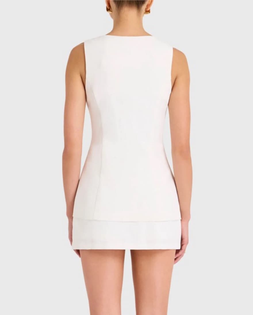 Amanda Uprichard Kya Romper White - Image 3