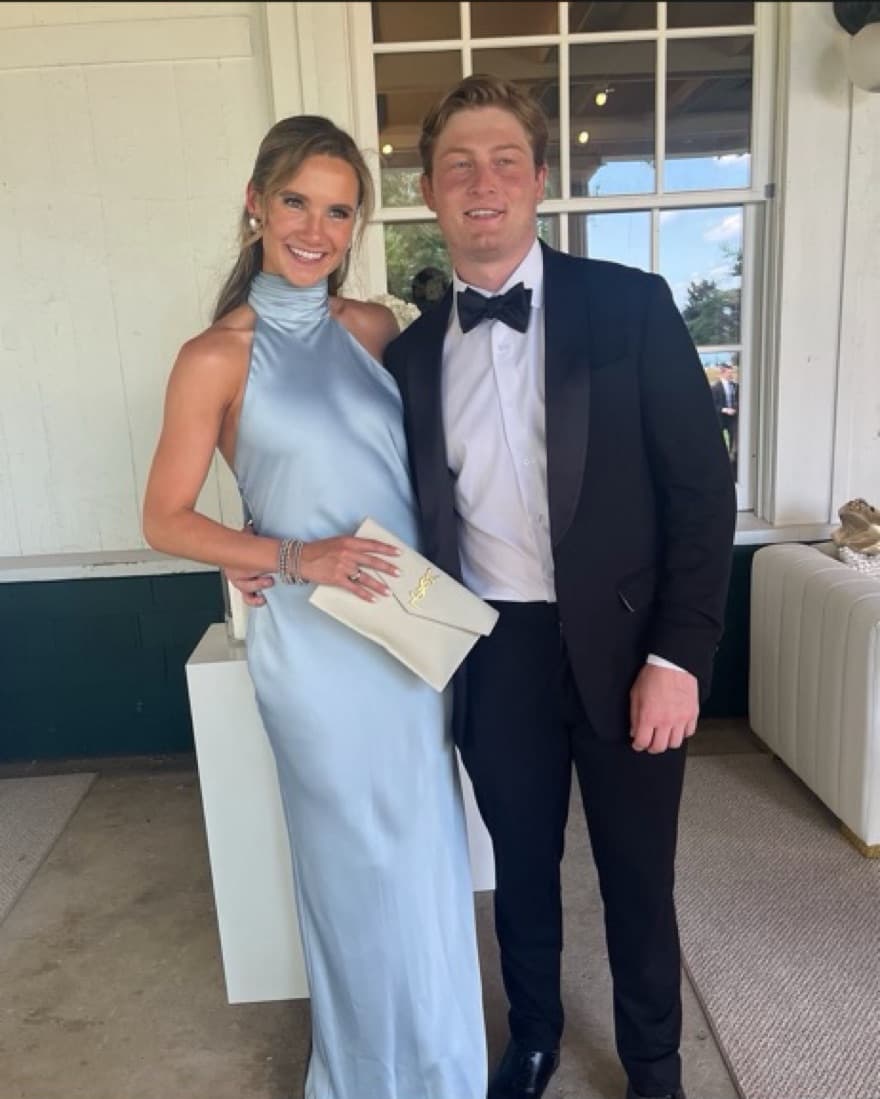 Ramy Brook Blue High Neck Gown - Image 1