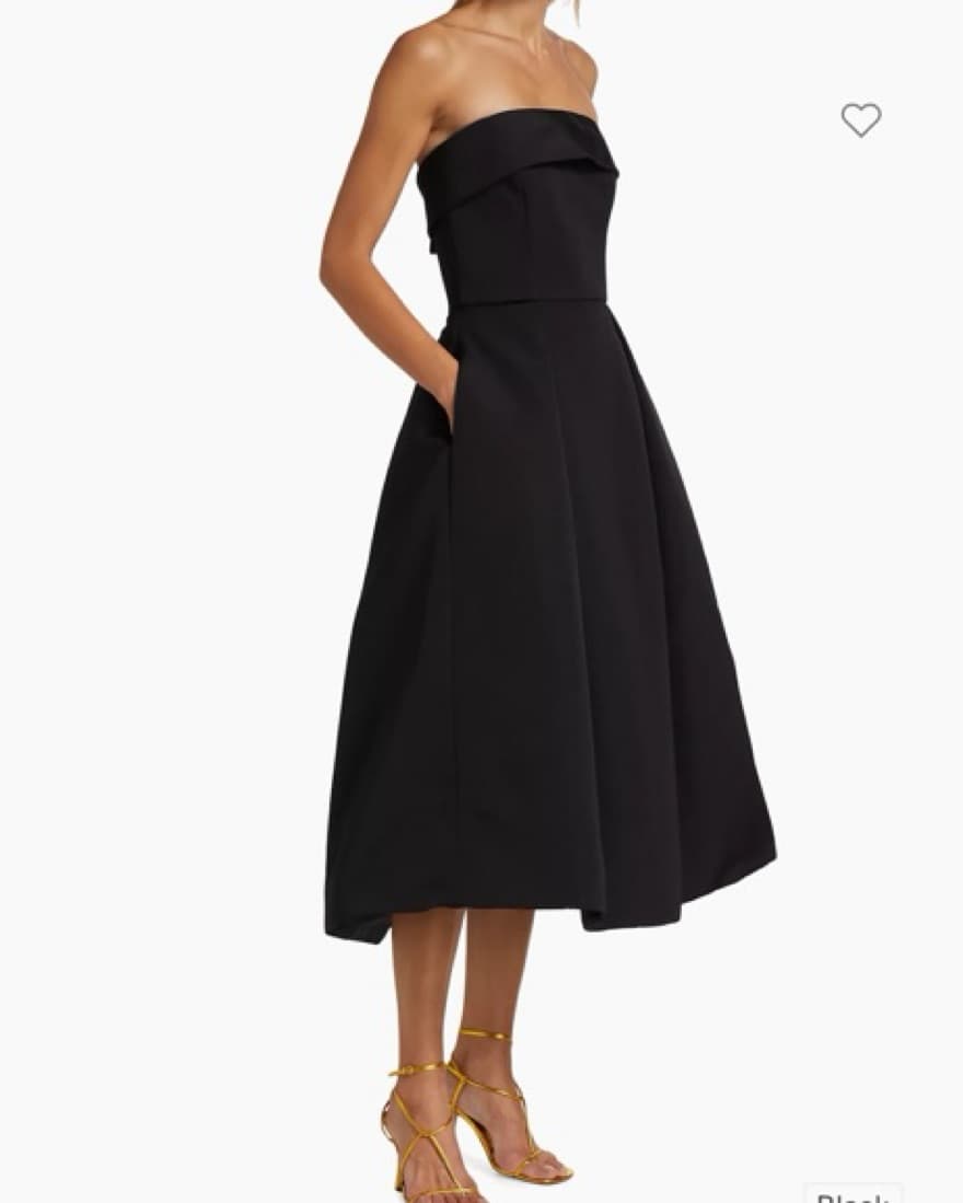 Amsale Saks Black Dress - Image 2