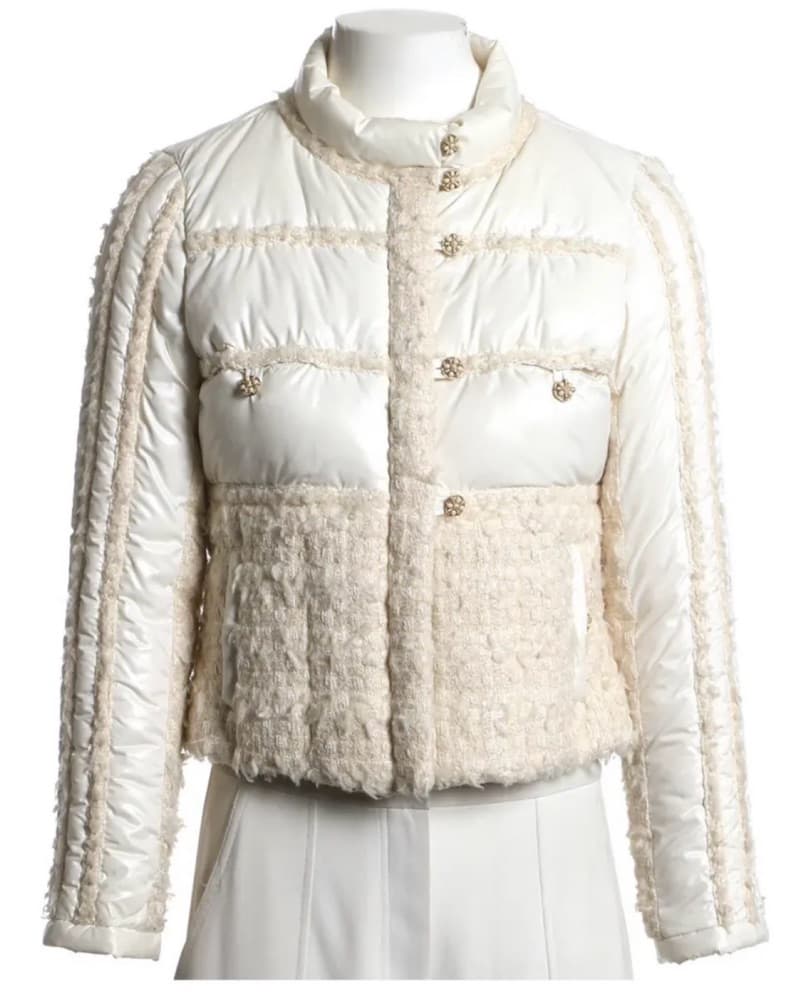vintage Chanel White Puffer Jacket  - Image 1