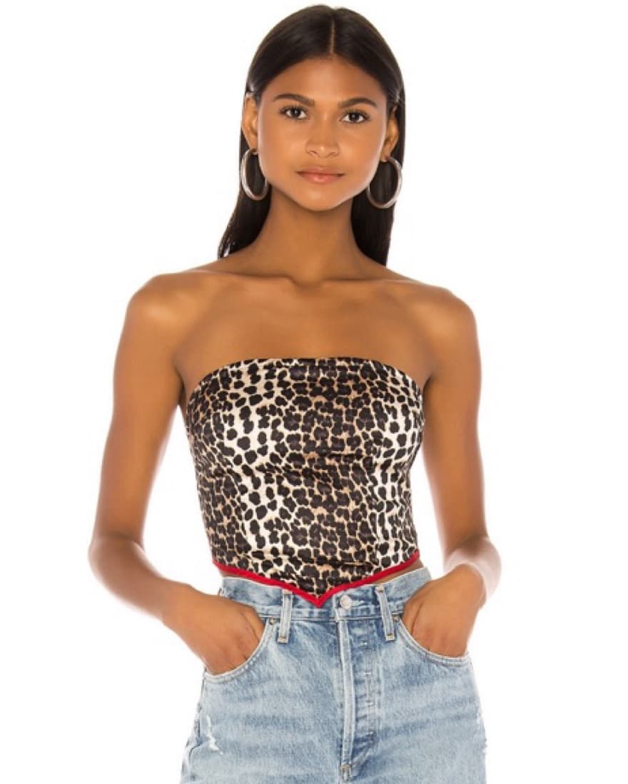 Leopard Scarf Tube Top  - Image 2