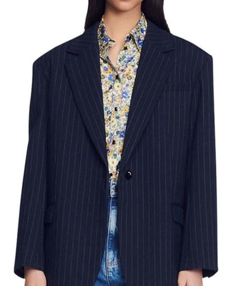 Sandro Pinstripe Shorts Suit - Image 3