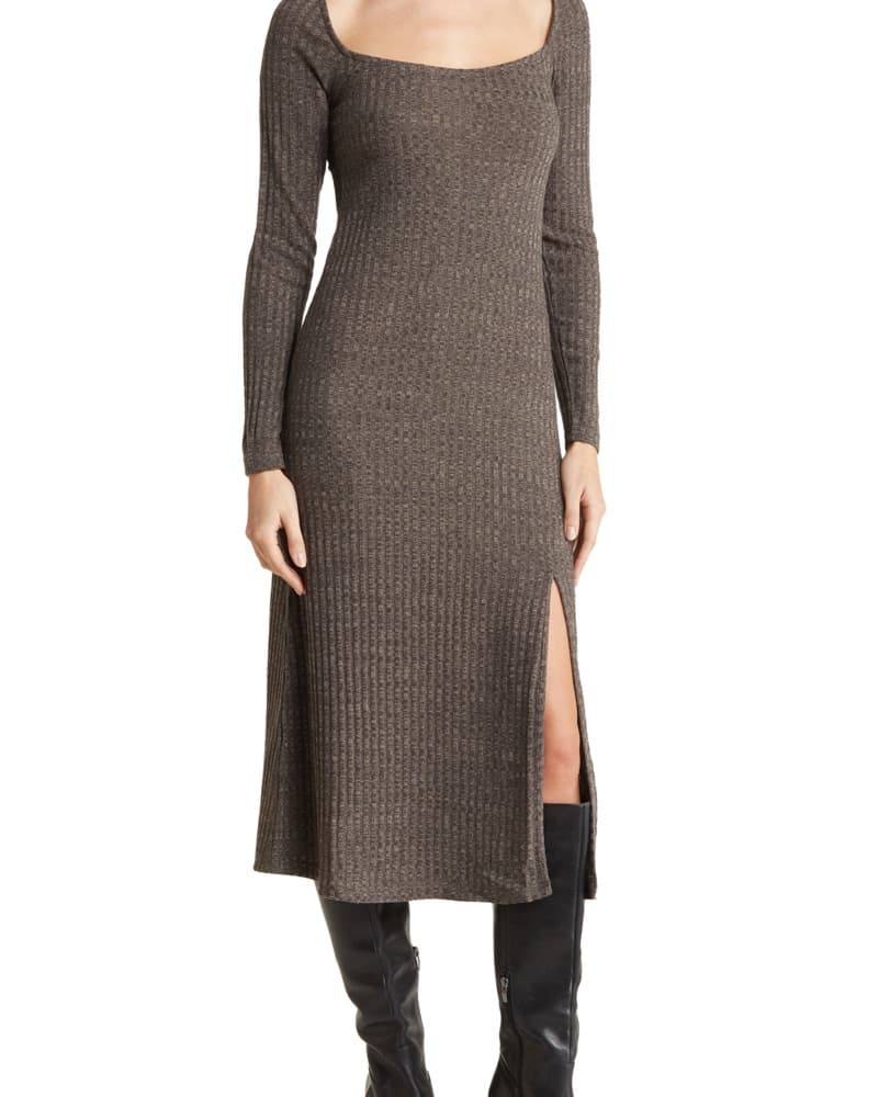 ASTR the Label Hi-Slit Midi Dress - Image 1