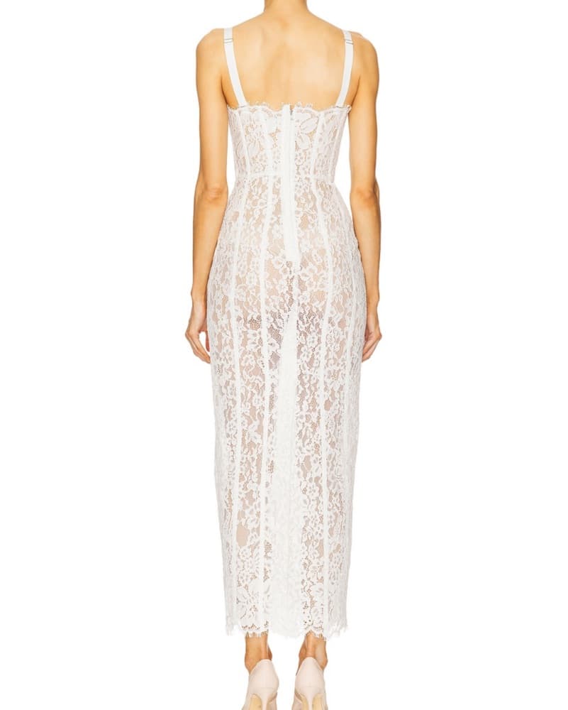 Helsa Lace Column Dress  - Image 2