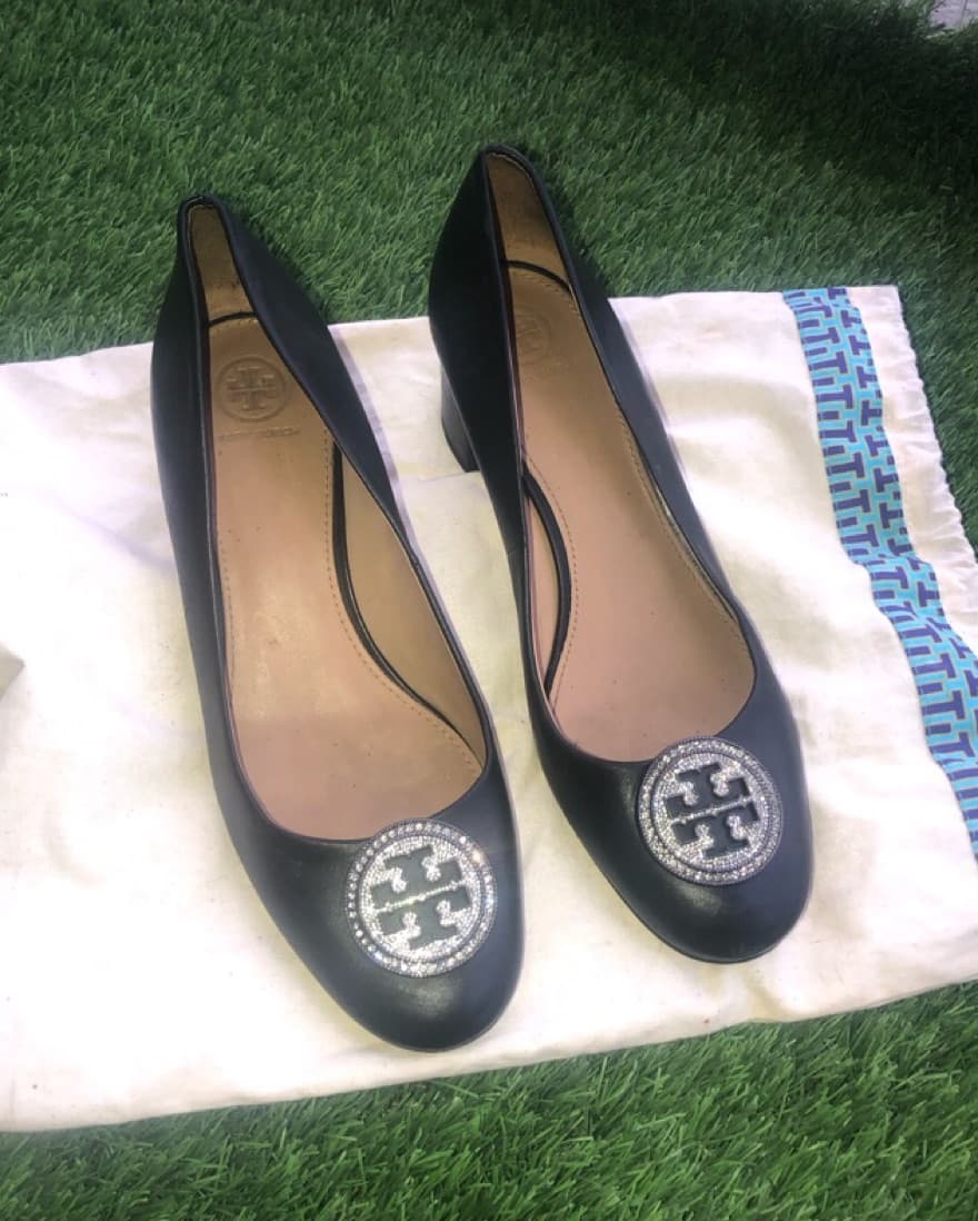 Tory Burch Blinged Out Flat With Heel  - Image 1