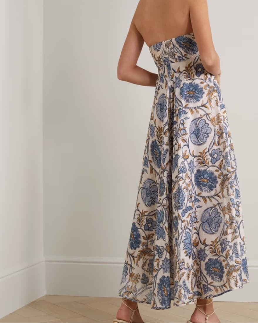 Zimmermann Floral Linen Maxi Dress  - Image 2