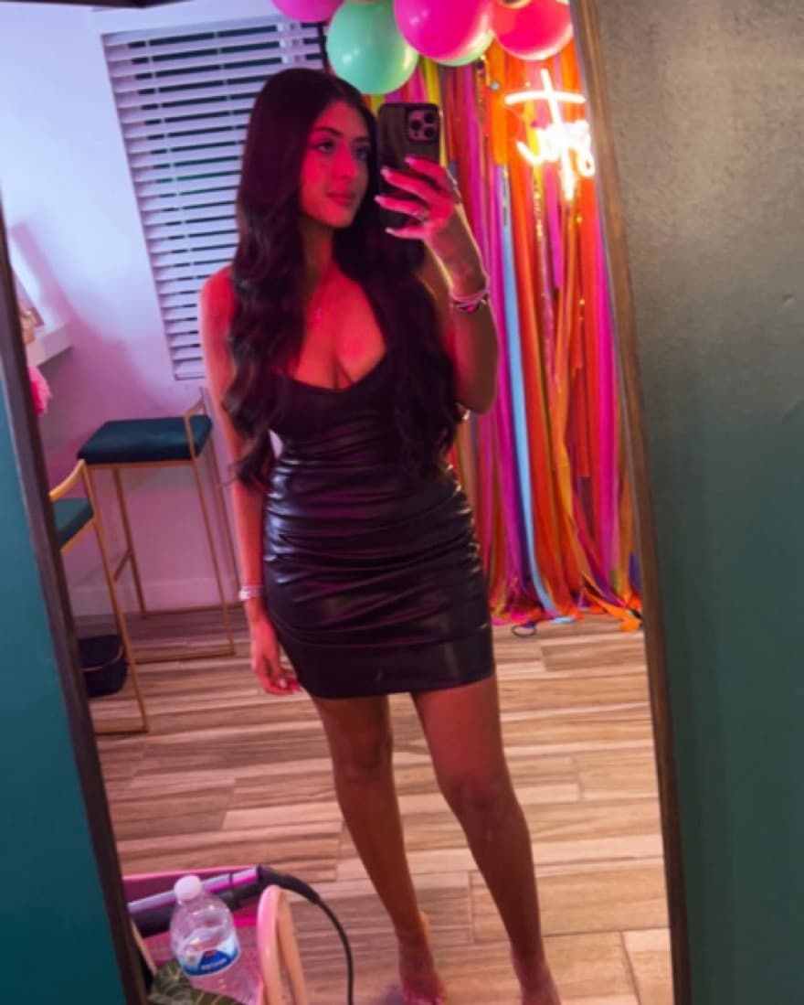 Revolve Leather Mini Dress  - Image 2
