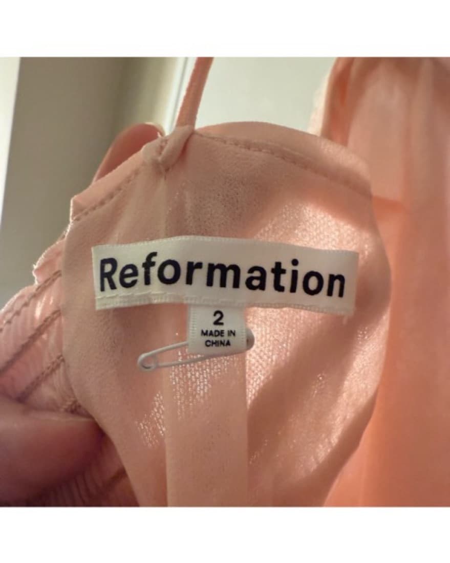 Reformation Frankie Pink Sequin Dress - Image 5