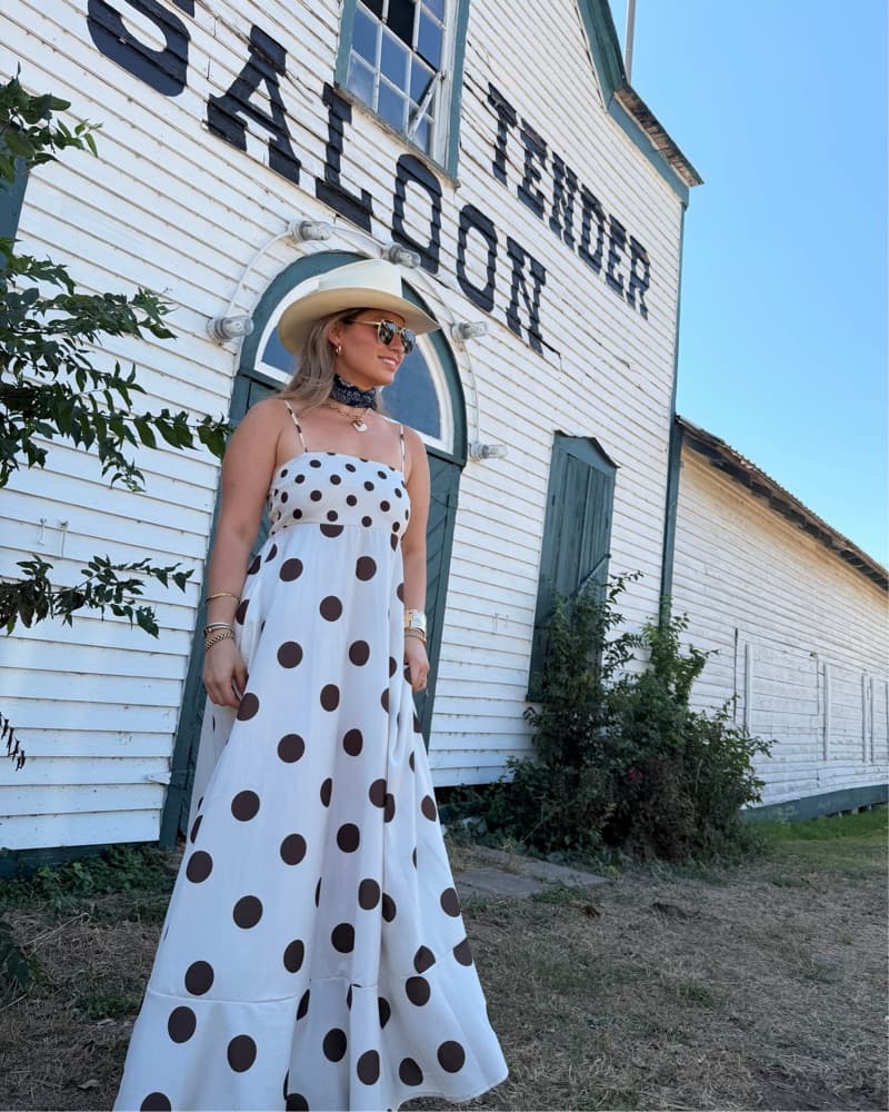 Polka Dot Maxi Dress - Image 3