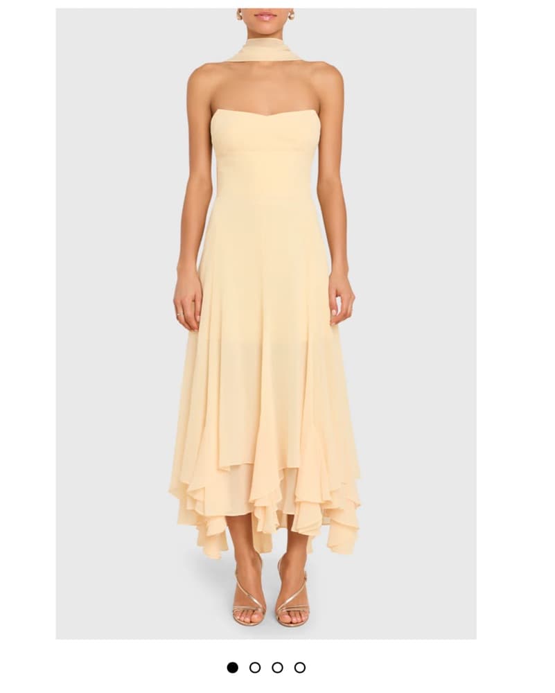 Amanda Uprichard Monterey Dress W Scarf - Image 2