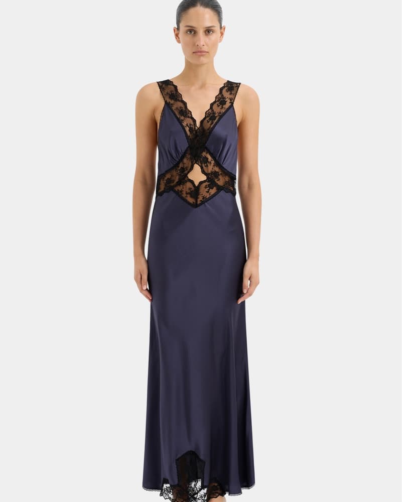 SIR. Lace Navy Dress - Image 1