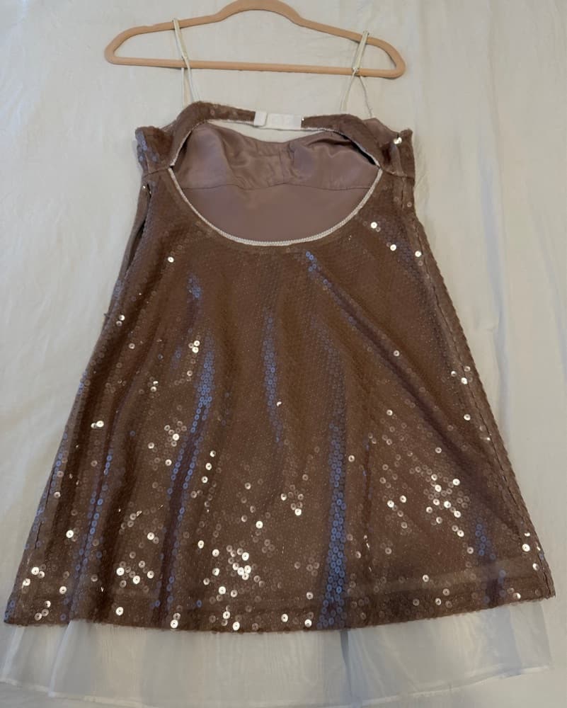 J.Crew Anna October Sequin Slip Dress - Image 3