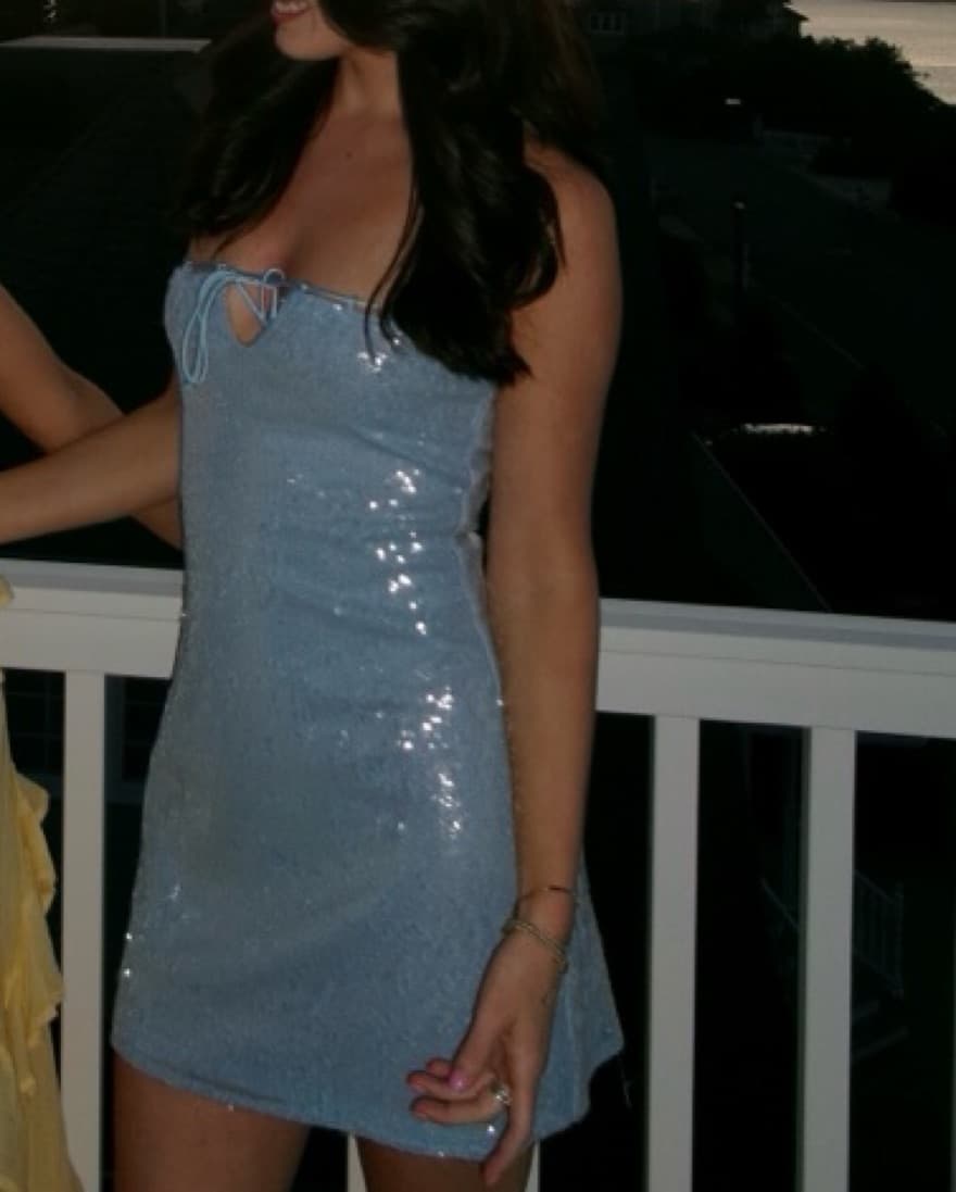 Blue Mini Dress - Image 2